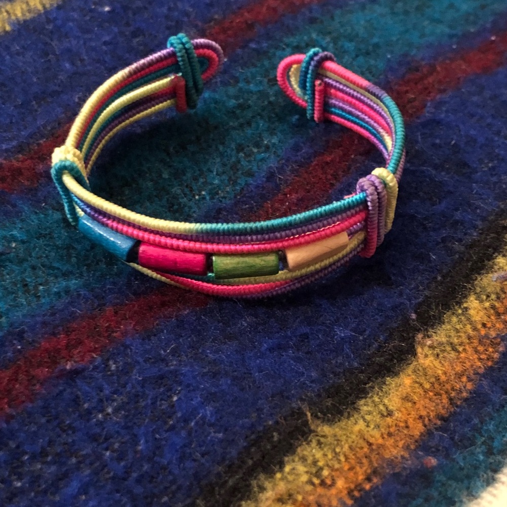 Neon Brights Wrapped Wire Bracelet